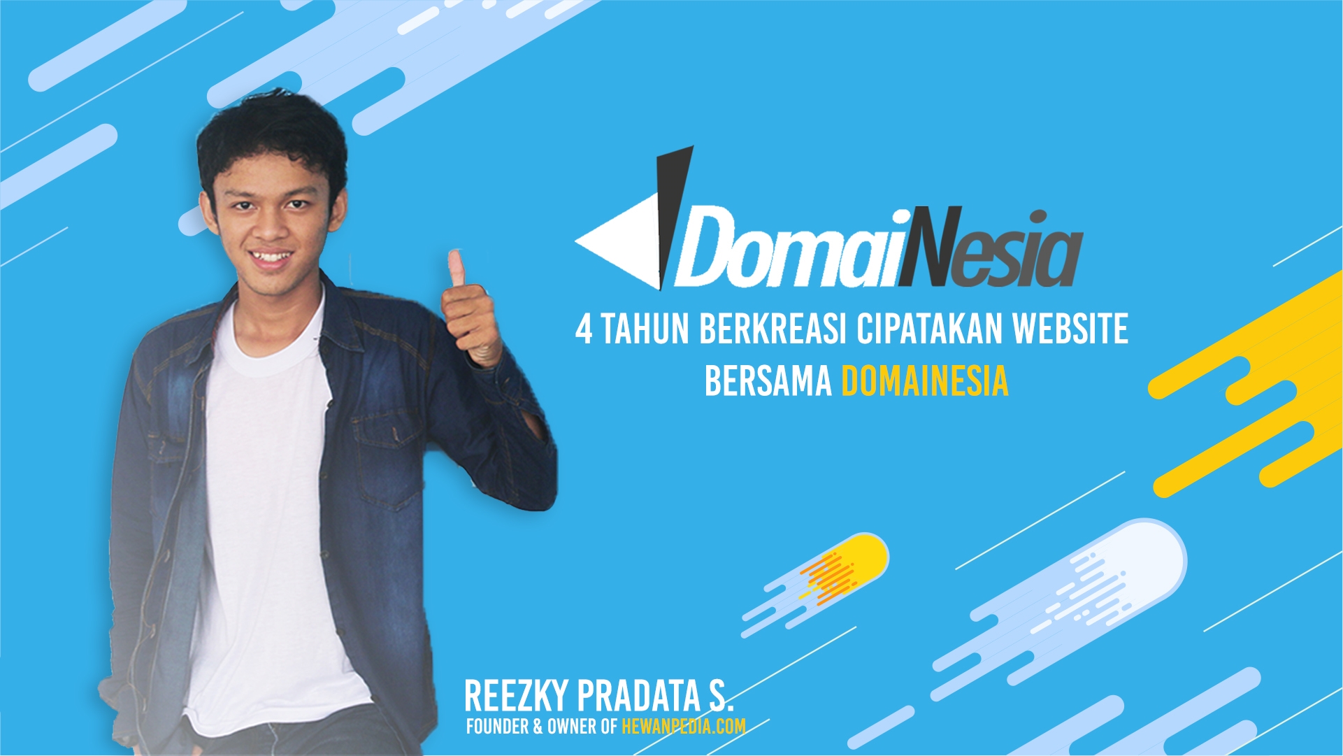 4 Tahun Berkreasi Ciptakan Website bersama Domainesia