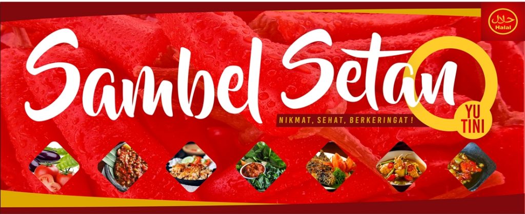 Sambel Setan Yu Tini Banner design