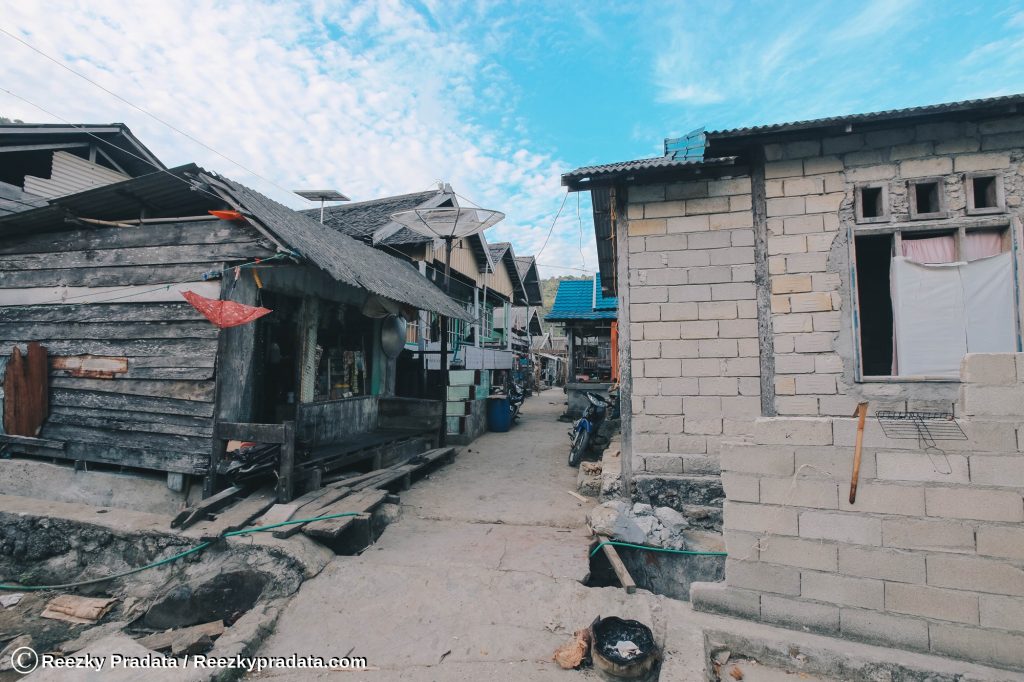 Kondisi rumah di Pulau Maradapan