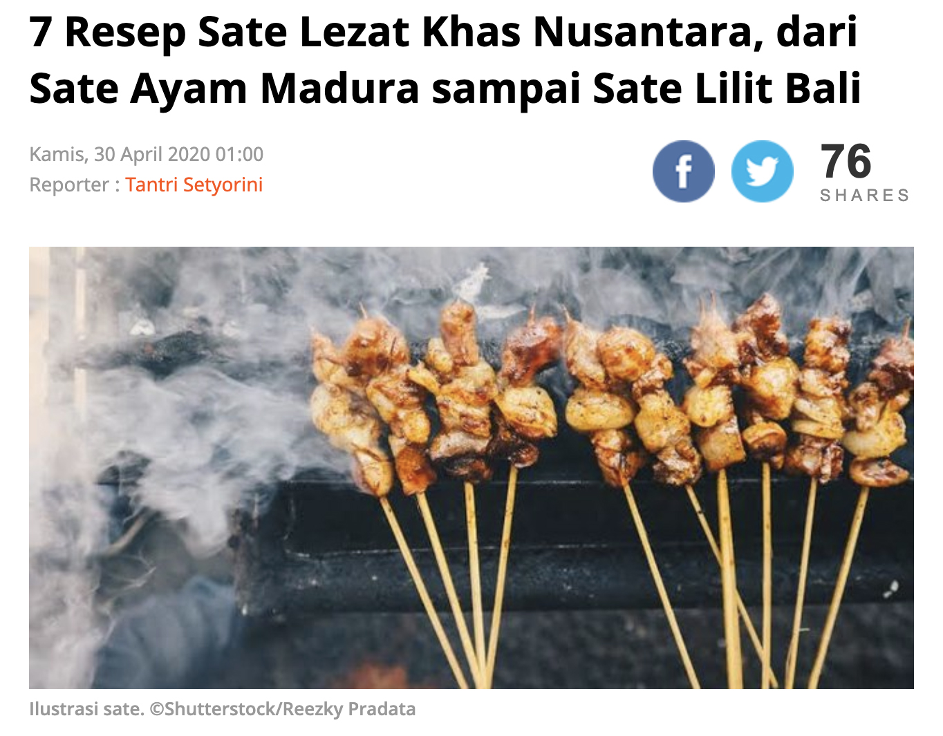 Contoh Penggunaan Shutterstock untuk Berita