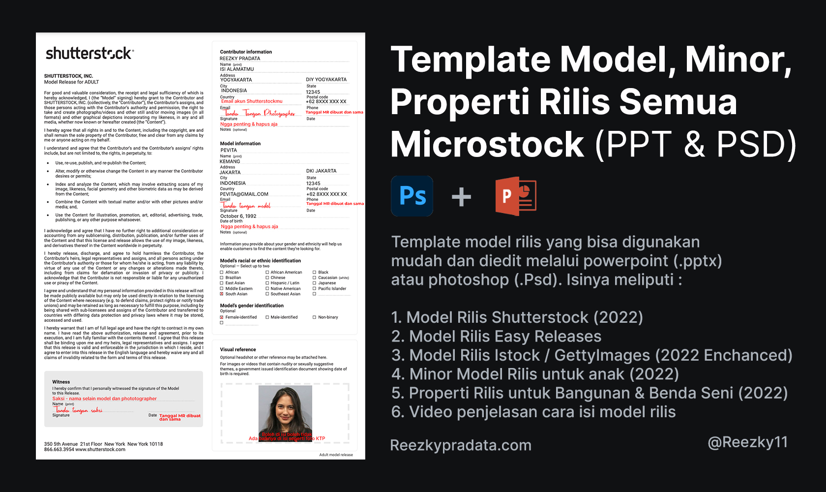 Download Template Model Minor Properti Rilis Microstock